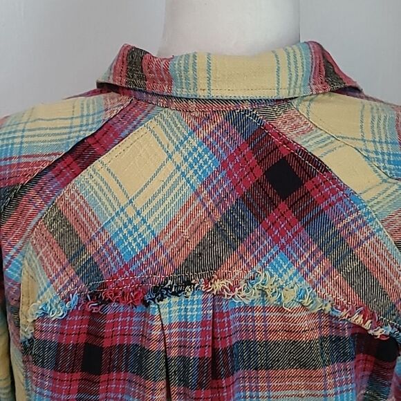 Handmade Vintage Upcycled Kantha & Flannel Shacket - THE DAVE MATHEWS BAND - Picture 5 of 11